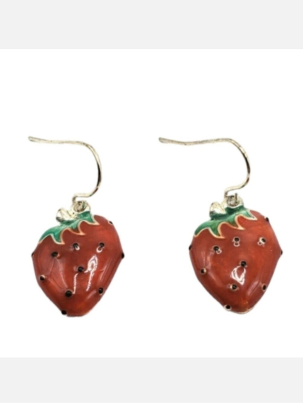 Vintage Strawberry Dangle Earrings